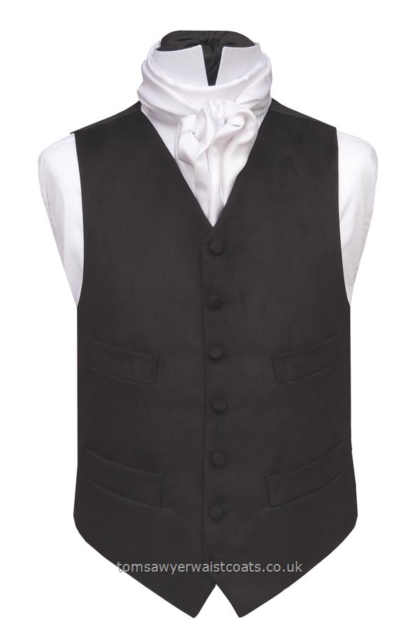 High Neck Four Pocket Waistcoat in Brown Cotton Moleskin Traditional ...